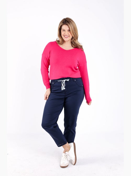 Chino en coton uni PAPRIKA - Kiabi