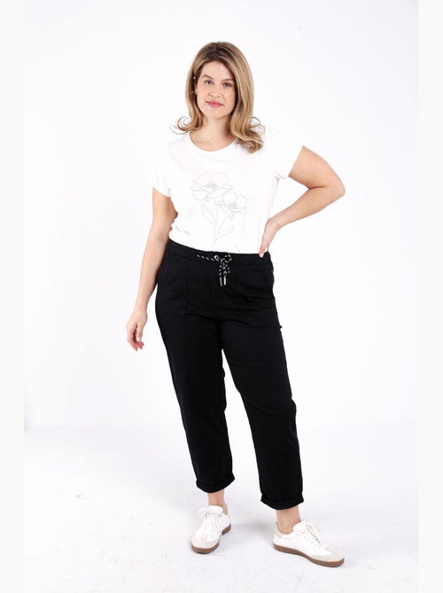 Chino en coton uni PAPRIKA - Kiabi