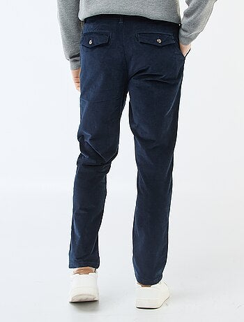 Chino en velours taille standard