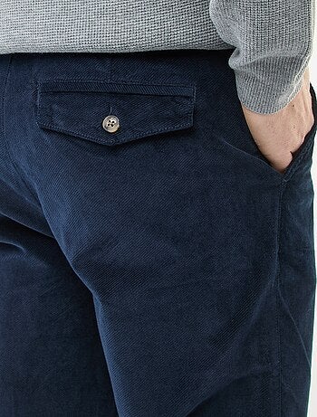 Chino en velours taille standard
