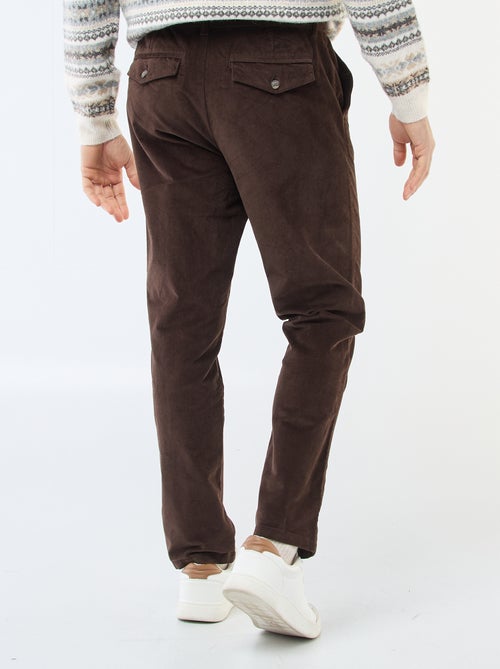 Chino en velours taille standard - Kiabi Chino en velours taille standard - Kiabi