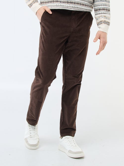 Chino en velours taille standard - Kiabi Chino en velours taille standard - Kiabi