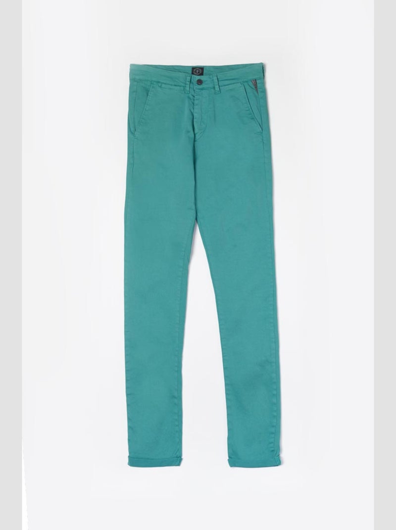 Chino Jas vert d'eau 'Le Temps Des Cerises' Vert - Kiabi