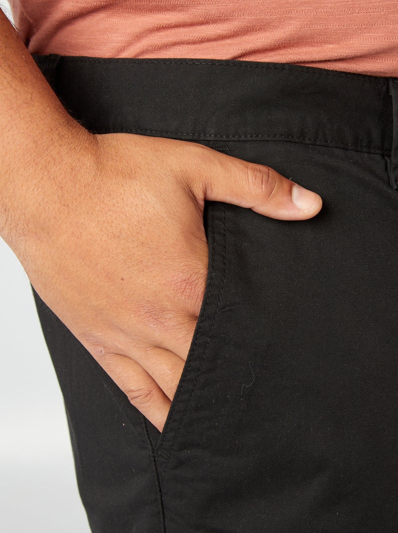 Chino regular -  L34 Noir - Kiabi