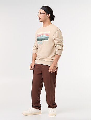 Chino regular uni - collection facile à enfiler