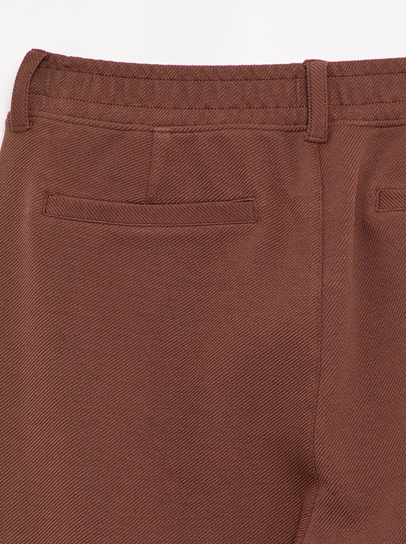 Chino regular uni - collection facile à enfiler Marron - Kiabi