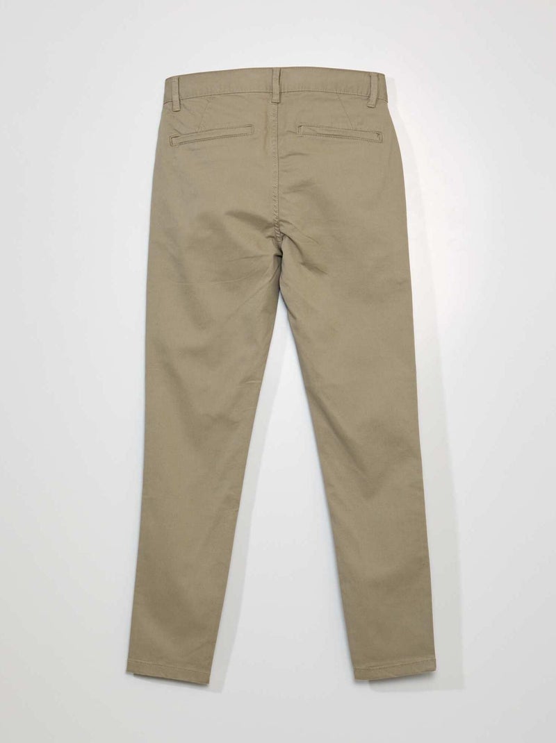 Chino skinny L30 Beige - Kiabi