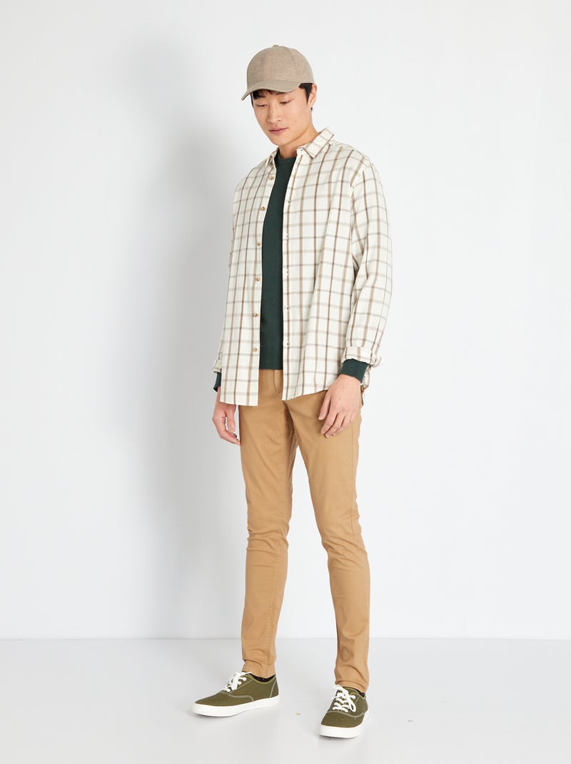 Chino skinny L34 Beige - Kiabi