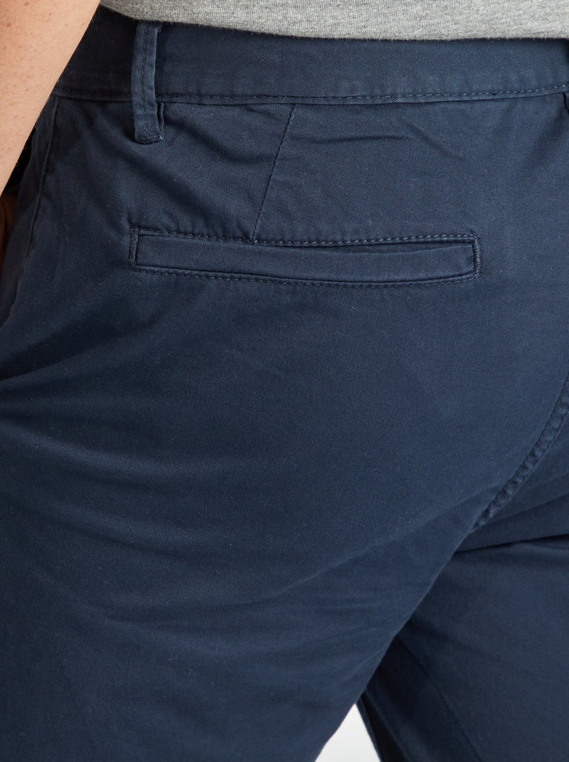 Chino skinny L34 Bleu marine - Kiabi