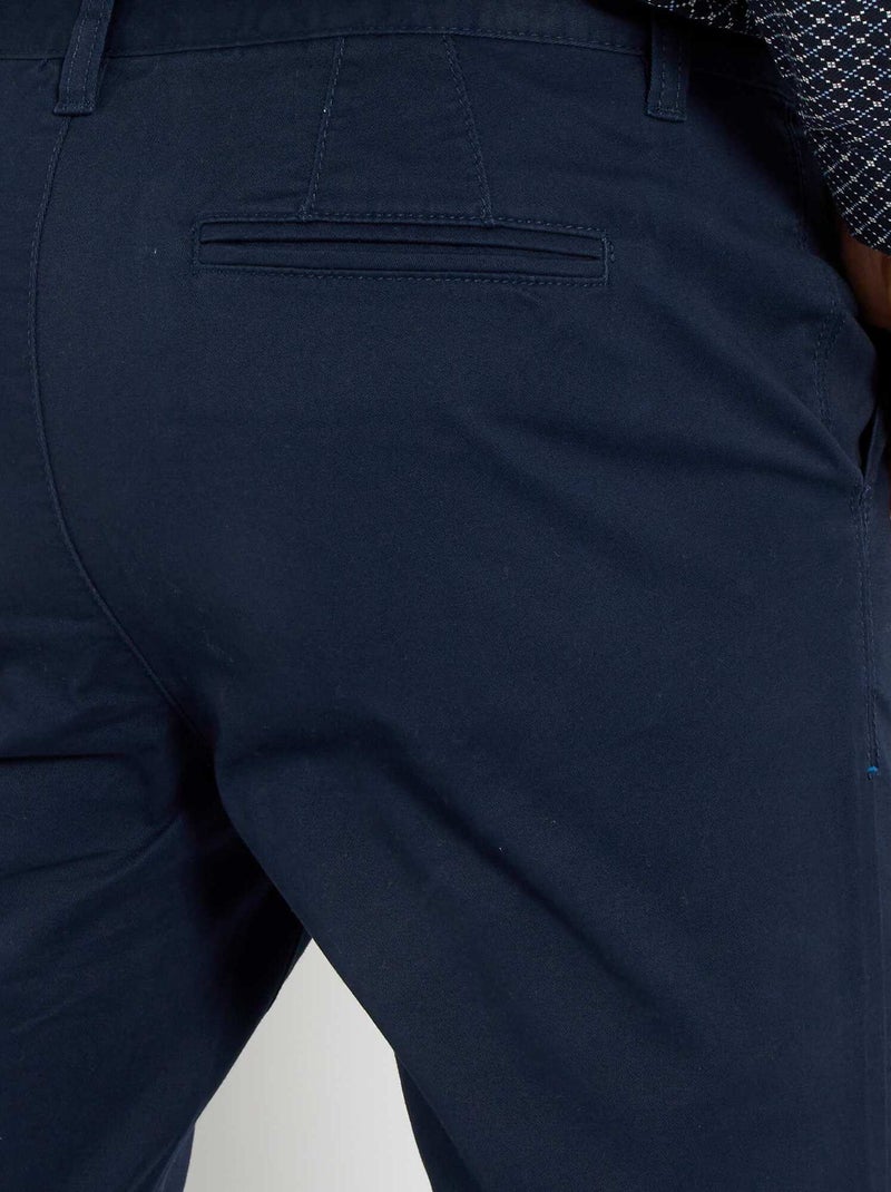 Chino skinny L34 Bleu marine - Kiabi