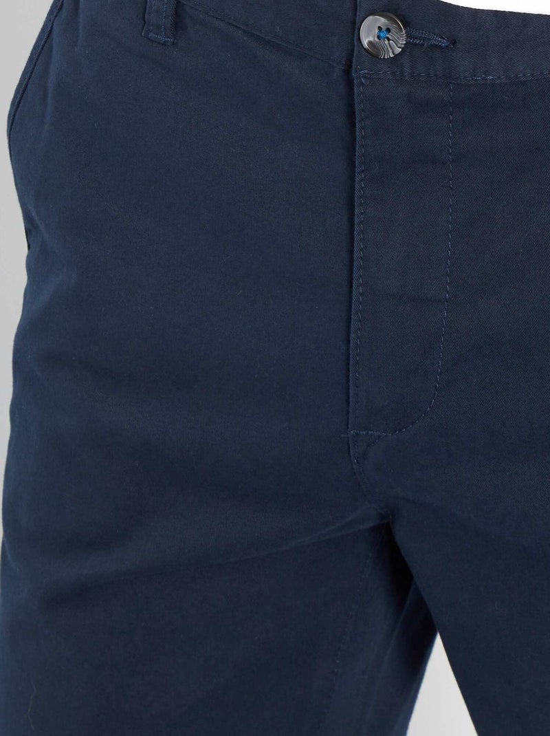 Chino skinny stretch - L32 Bleu marine - Kiabi