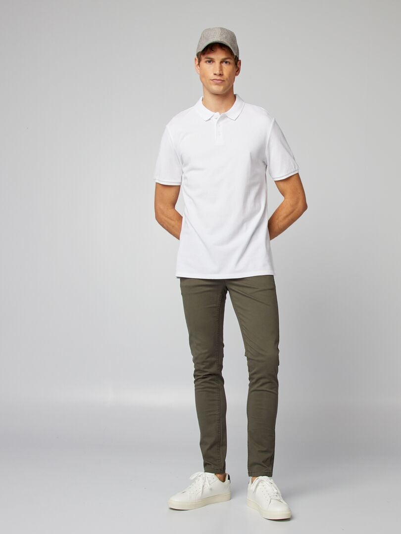 Chino skinny stretch - L32 Kaki - Kiabi