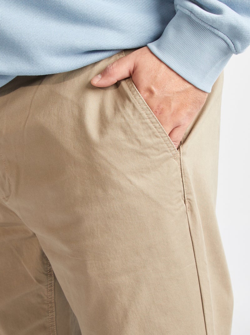 Chino slim - L32 Beige - Kiabi