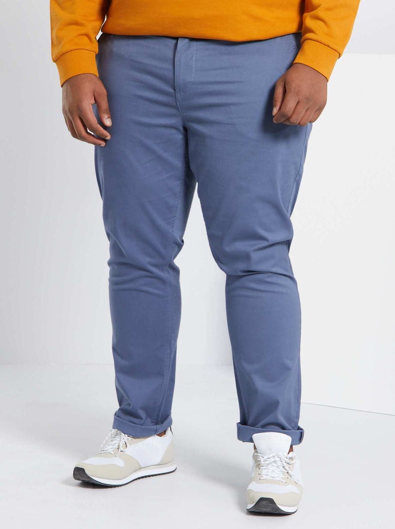 Chino slim - L32 bleu gris - Kiabi