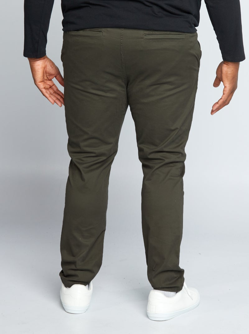 Chino slim - L32 Kaki - Kiabi