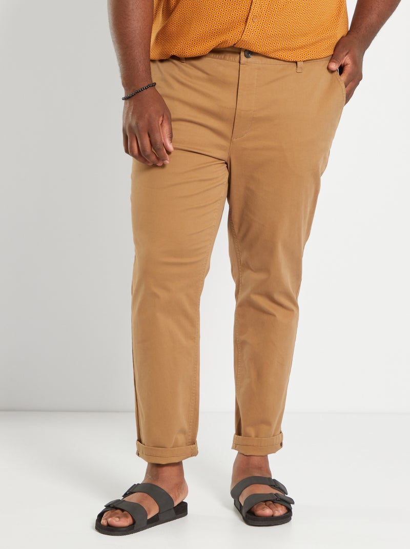 Chino slim - L32 Marron - Kiabi