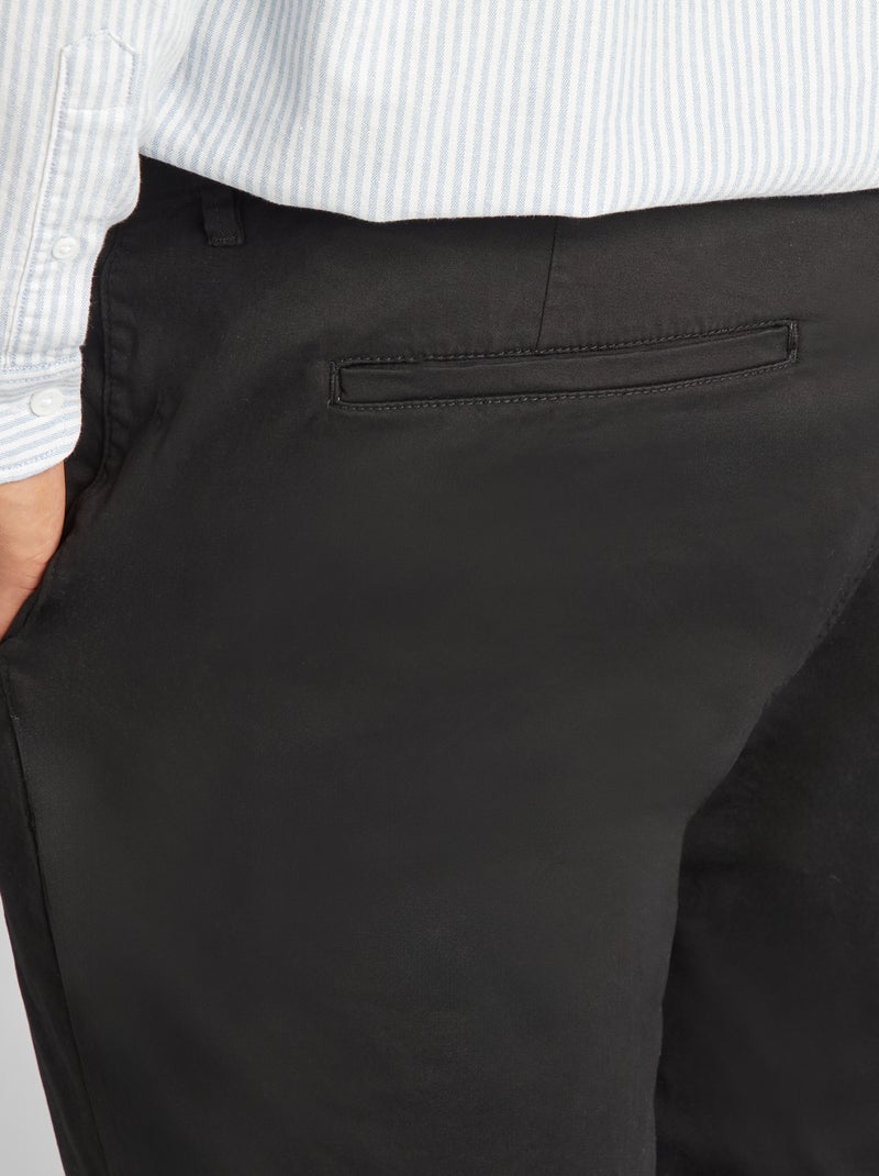 Chino slim - L32 Noir - Kiabi