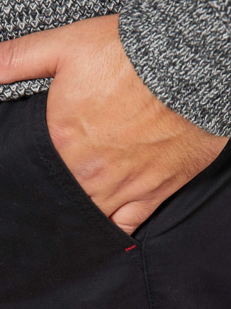 Chino slim - L32 Noir - Kiabi