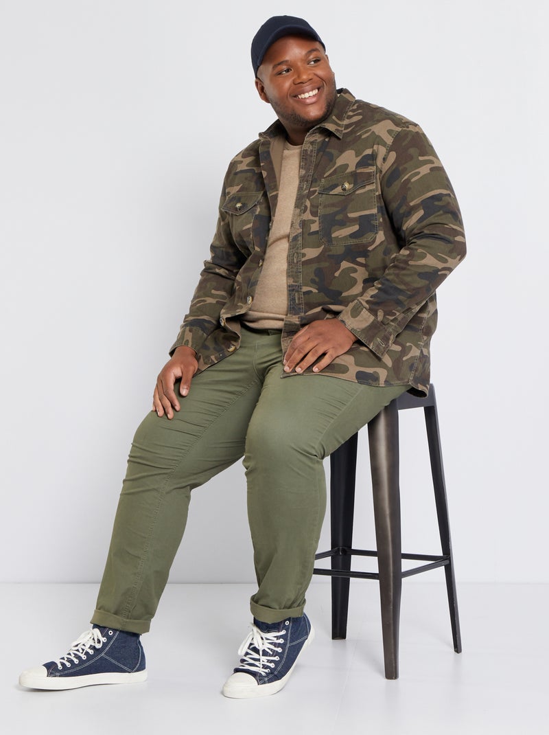 Chino slim - L32 vert foncé - Kiabi