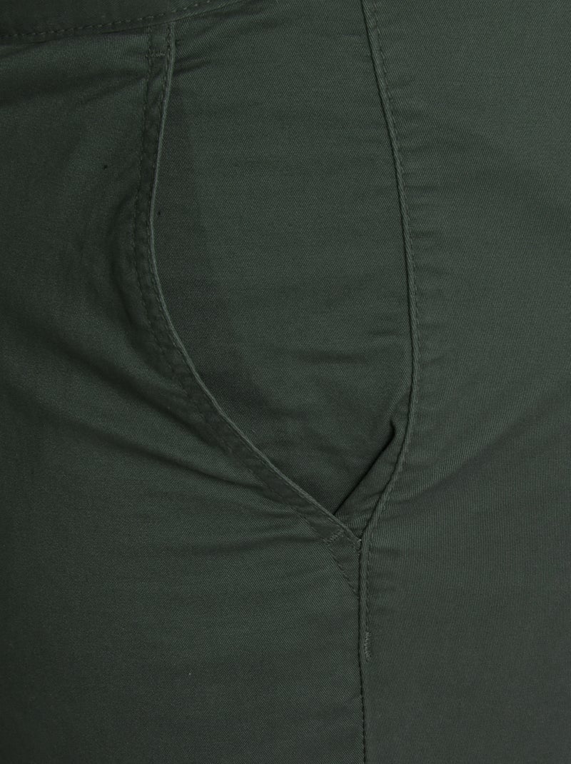 Chino slim - L32 Vert foncé - Kiabi