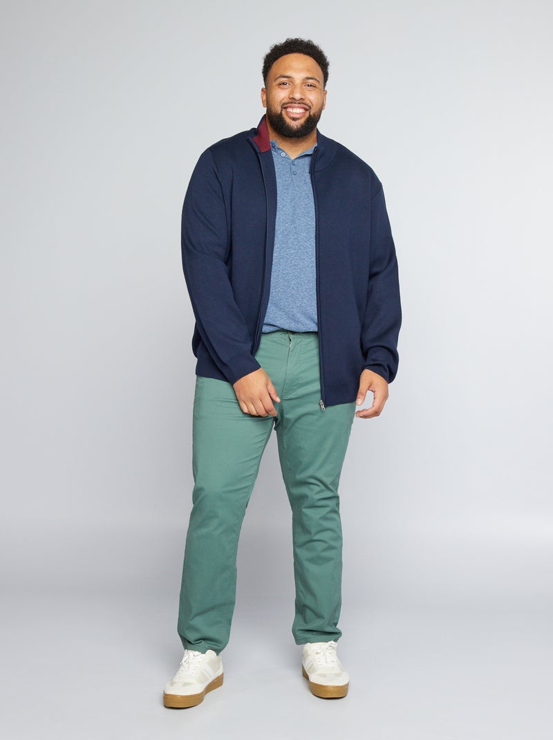Chino slim - L32 Vert - Kiabi