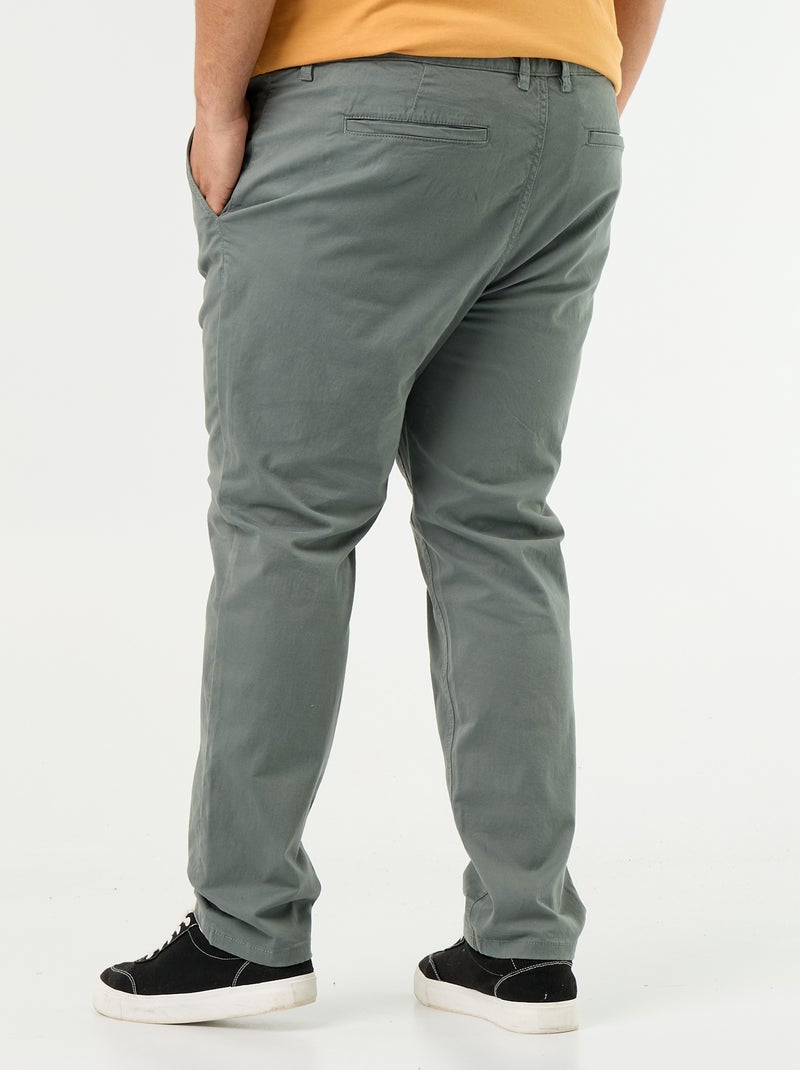 Chino slim - L32 Vert - Kiabi