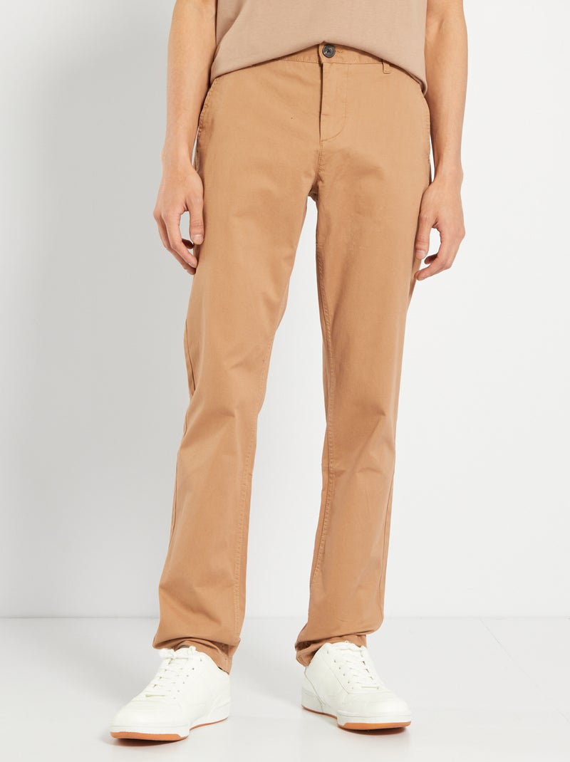 Chino slim - L34 beige - Kiabi