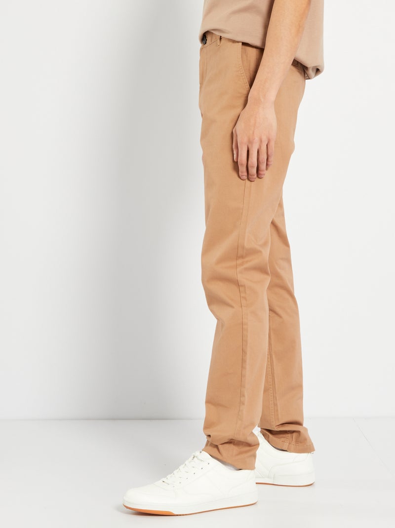 Chino slim - L34 beige - Kiabi