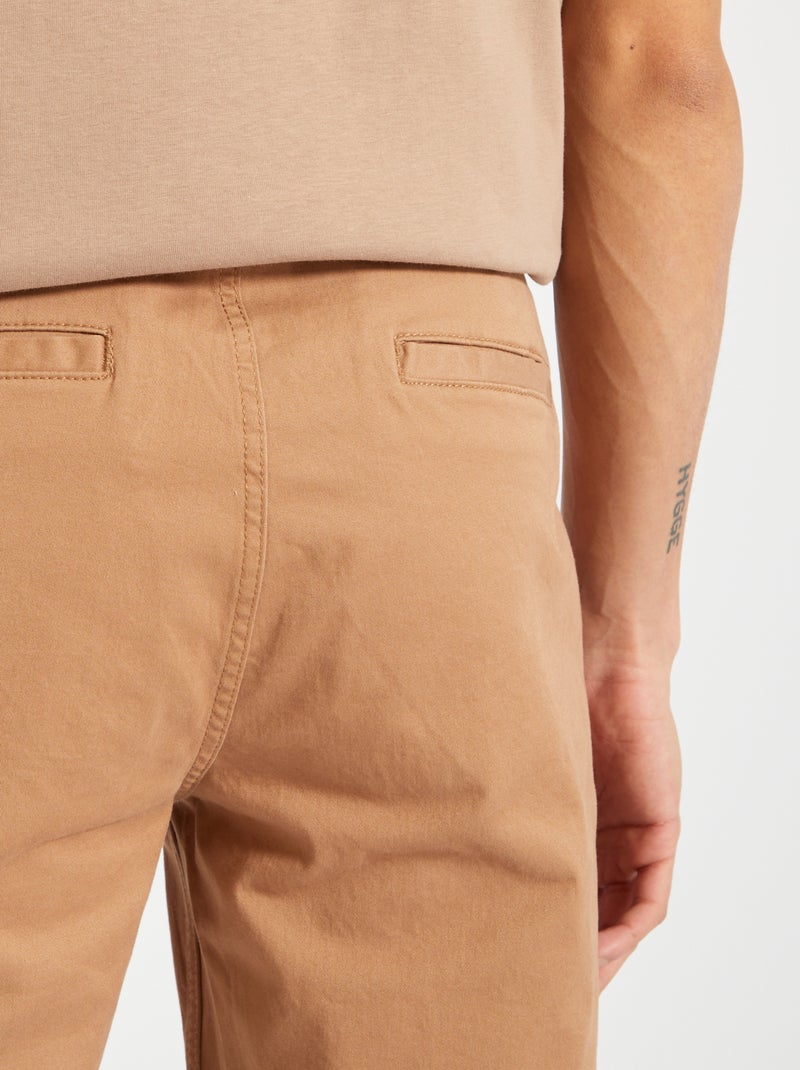 Chino slim - L34 beige - Kiabi