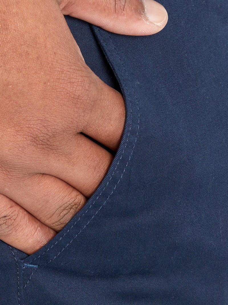 Chino slim - L34 Bleu marine - Kiabi