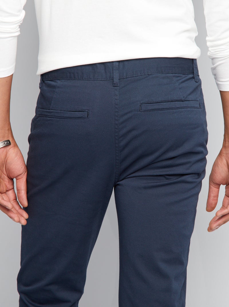 Chino slim - L34 bleu marine - Kiabi