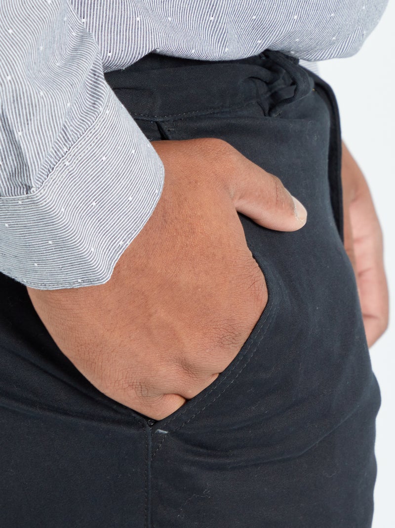 Chino slim - L34 Noir - Kiabi