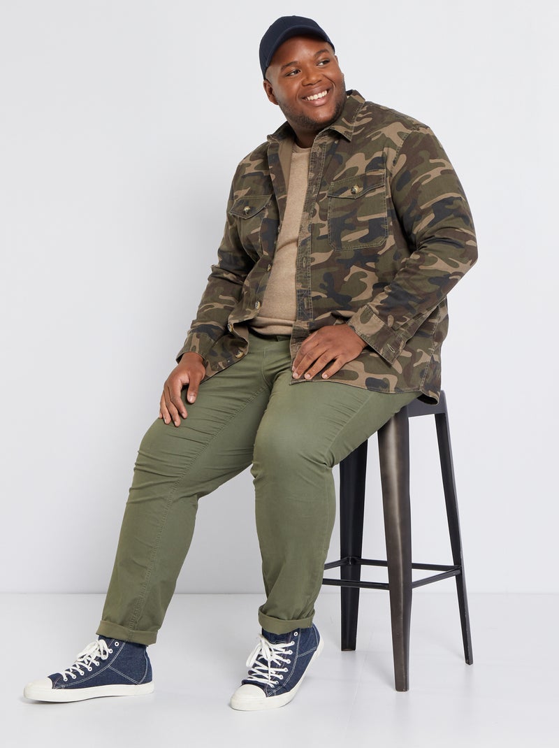 Chino slim - L34 vert foncé - Kiabi