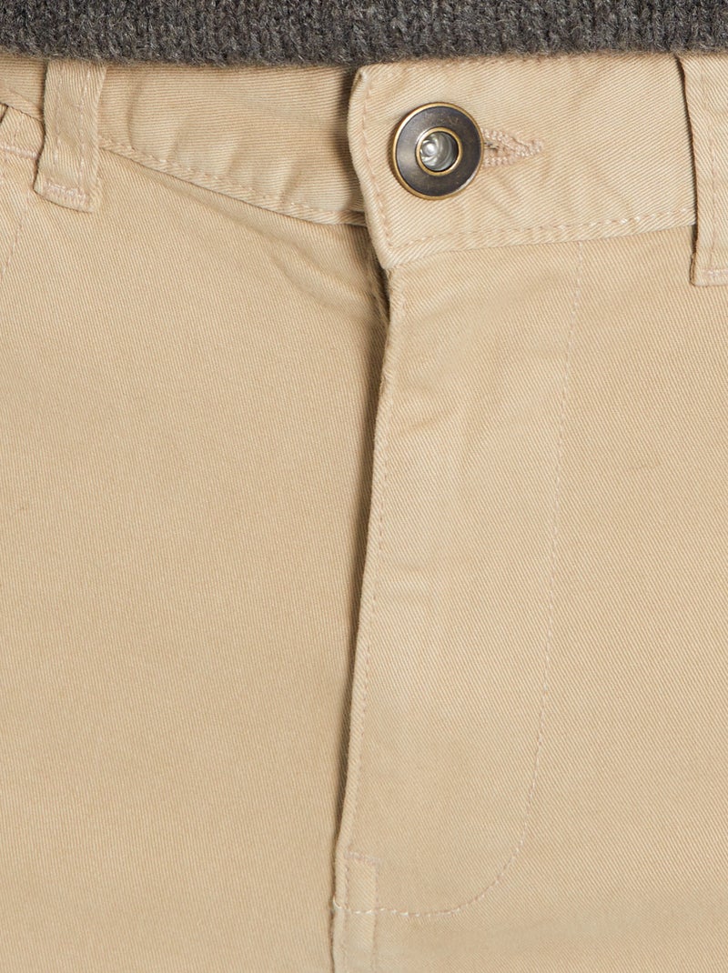 Chino slim 5 poches - L32 Beige - Kiabi