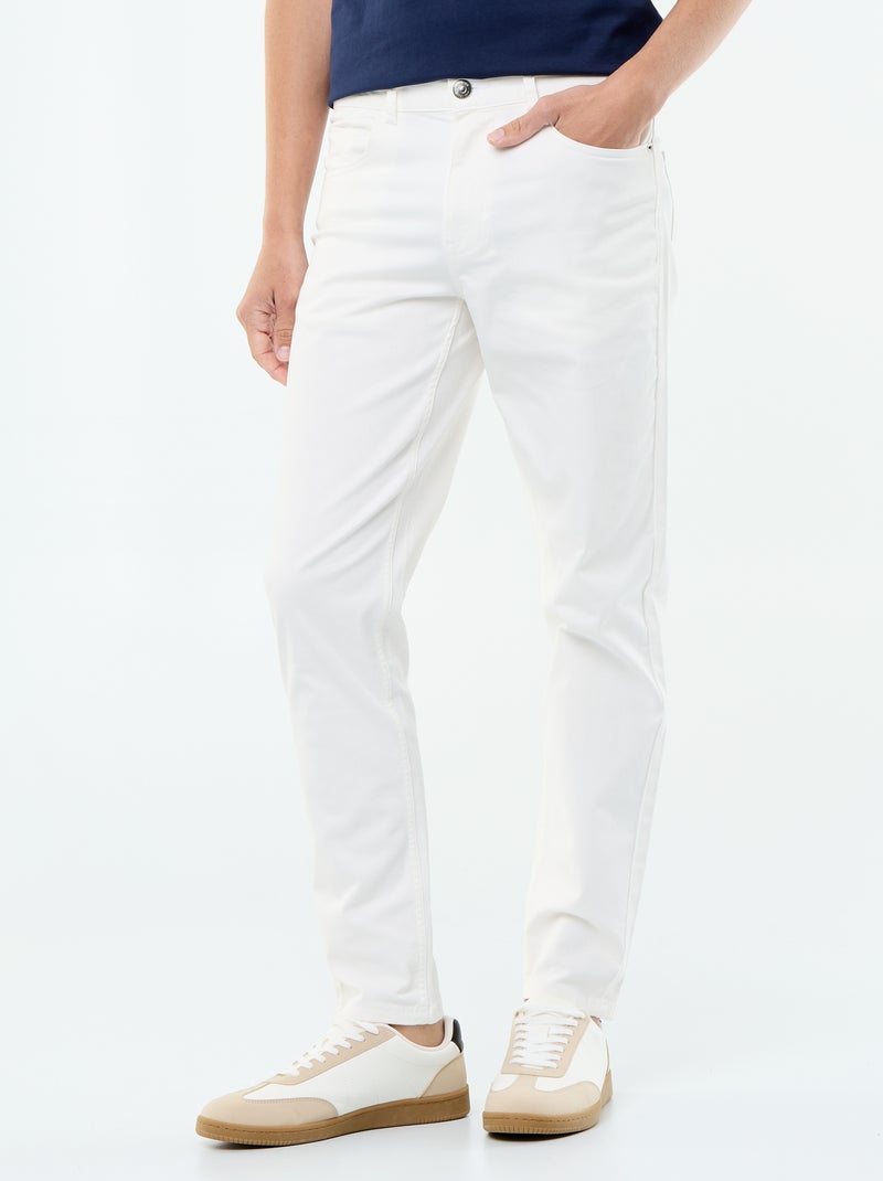Chino slim 5 poches - L32 Beige - Kiabi