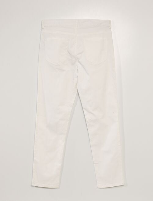 SHORT CHABRAND POCHE CARGO BLANC | Factory Jeans