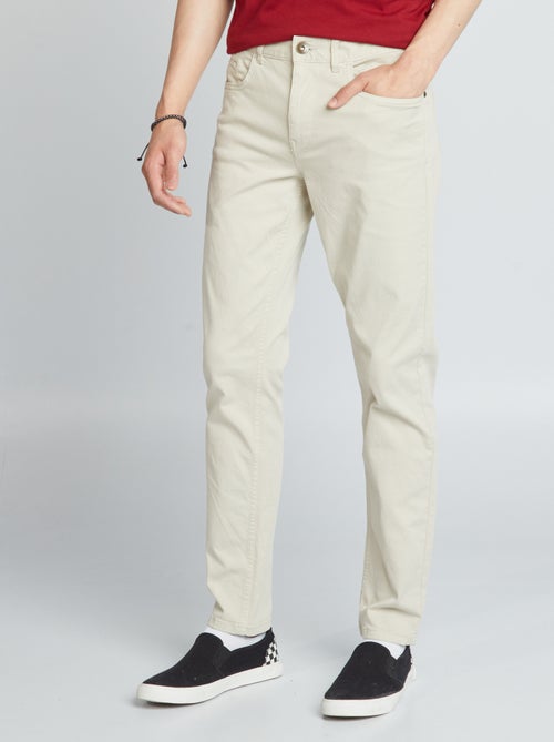 Chino slim 5 poches - L32 - Kiabi