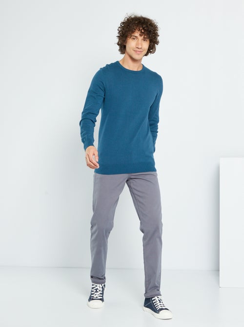 Chino slim 5 poches - L32 - Kiabi Chino slim 5 poches - L32 - Kiabi