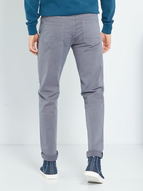 Chino slim 5 poches - L32 - Kiabi Chino slim 5 poches - L32 - Kiabi