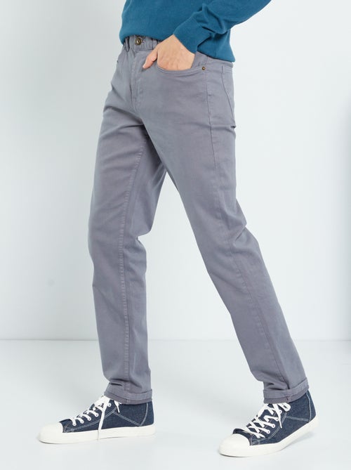 Chino slim 5 poches - L32 - Kiabi Chino slim 5 poches - L32 - Kiabi