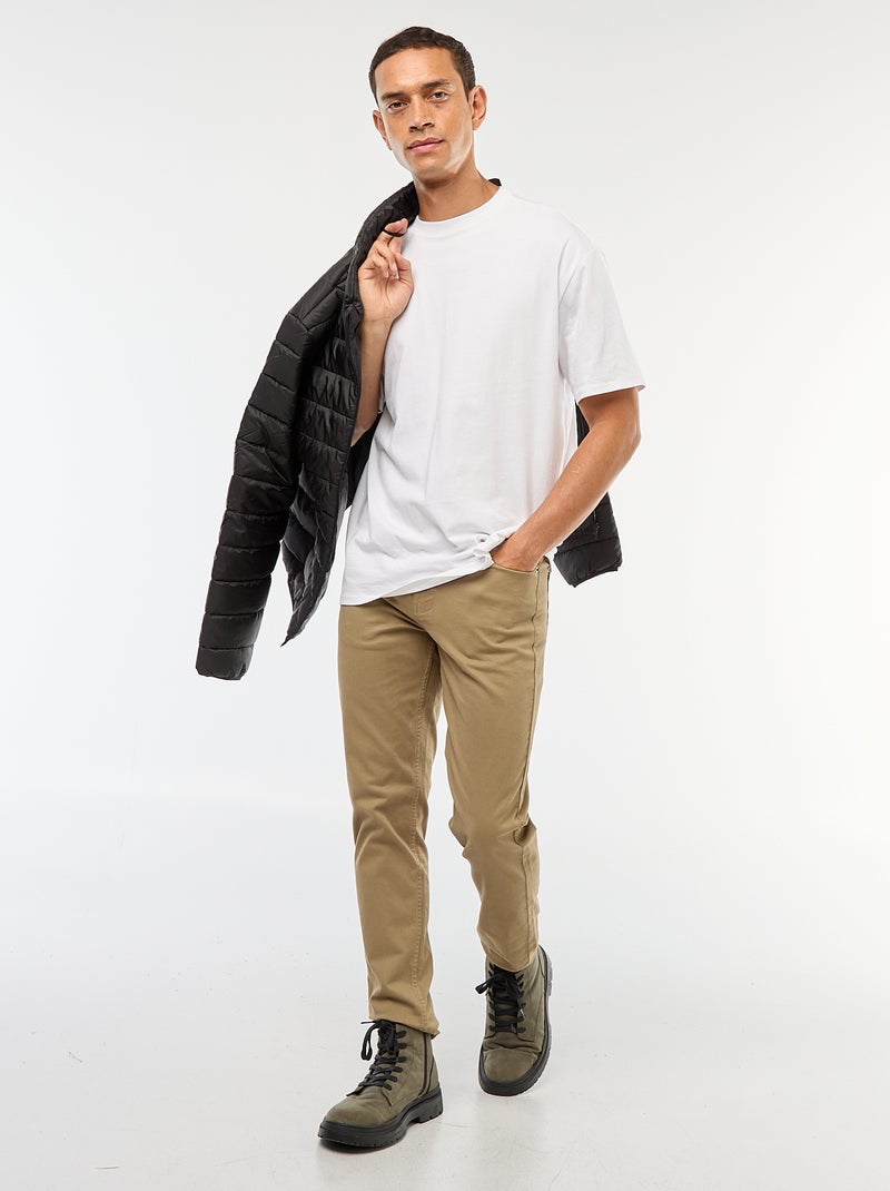 Chino slim 5 poches - L32 Vert - Kiabi