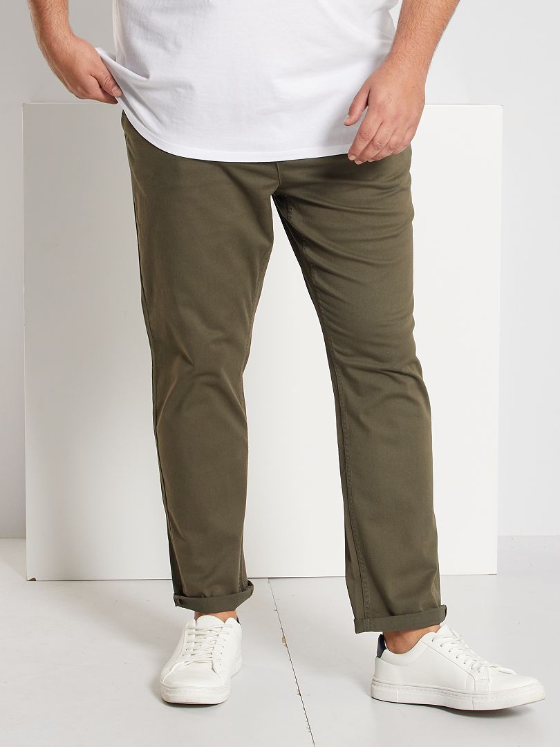 Chino slim L32 kaki Kiabi 22.00€