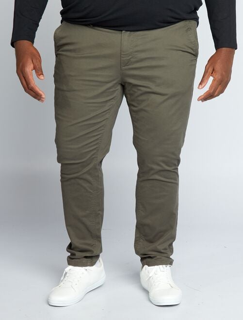 Calças chino slim L32  Pantalon chino, Chino slim, Pantalon chino homme