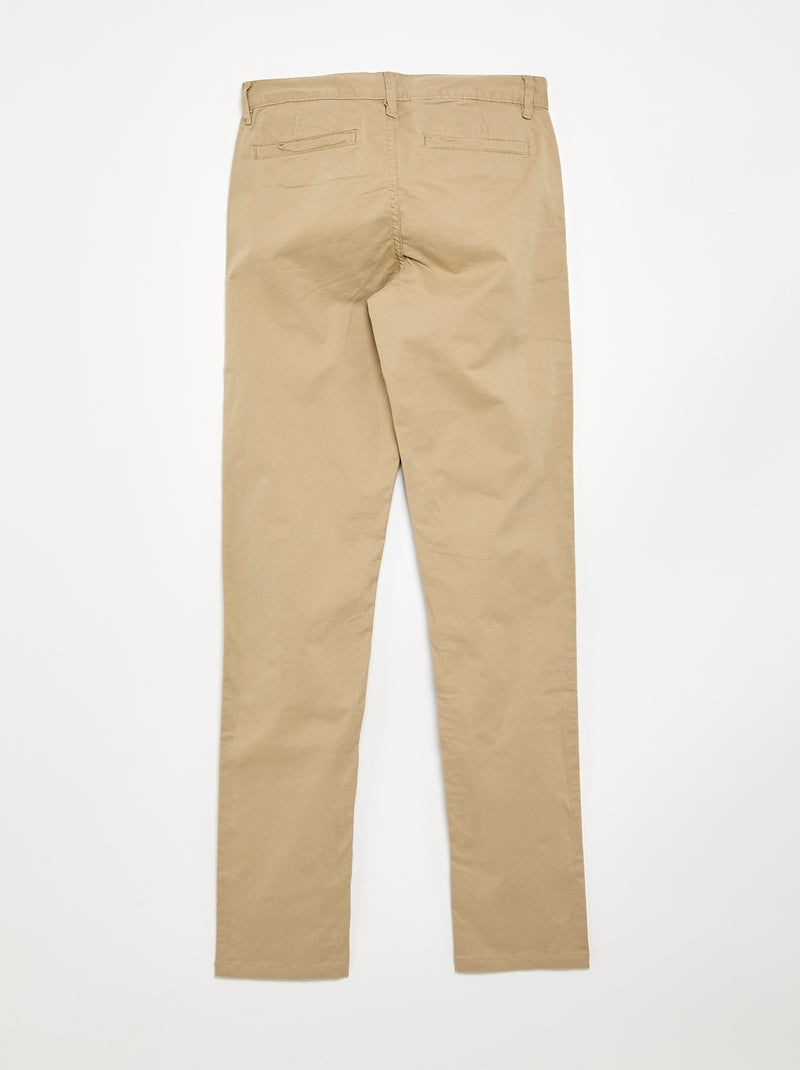 Chino slim L36 +1m90 Beige - Kiabi
