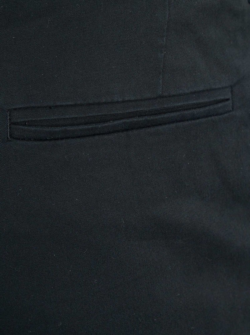 Chino slim L36 +1m90 Noir - Kiabi