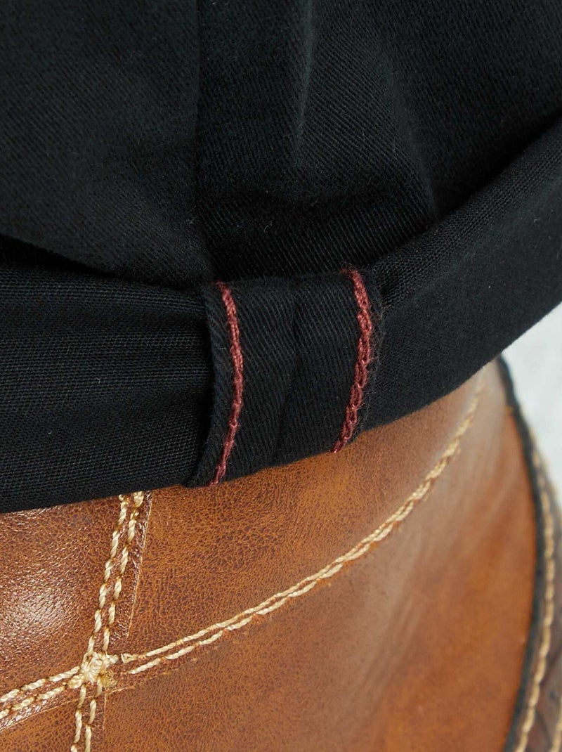Chino slim L36 +1m90 Noir - Kiabi