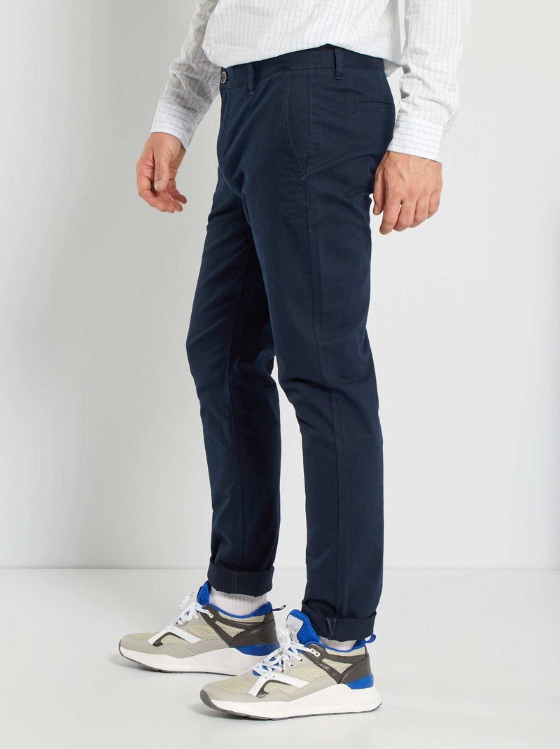 Chino slim L38 +2m Bleu marine - Kiabi