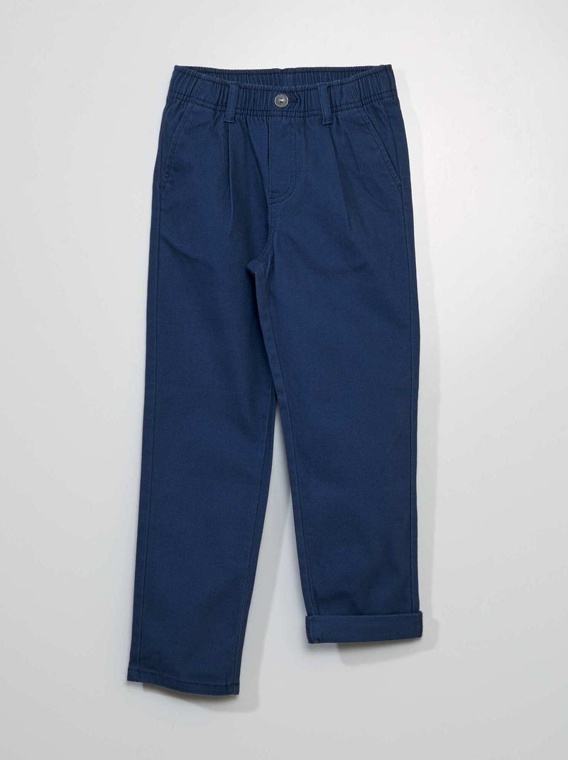 Chino stretch Bleu - Kiabi