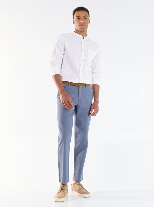 Chino uni taille standard - Kiabi