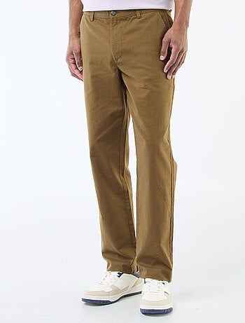 Chino uni taille standard